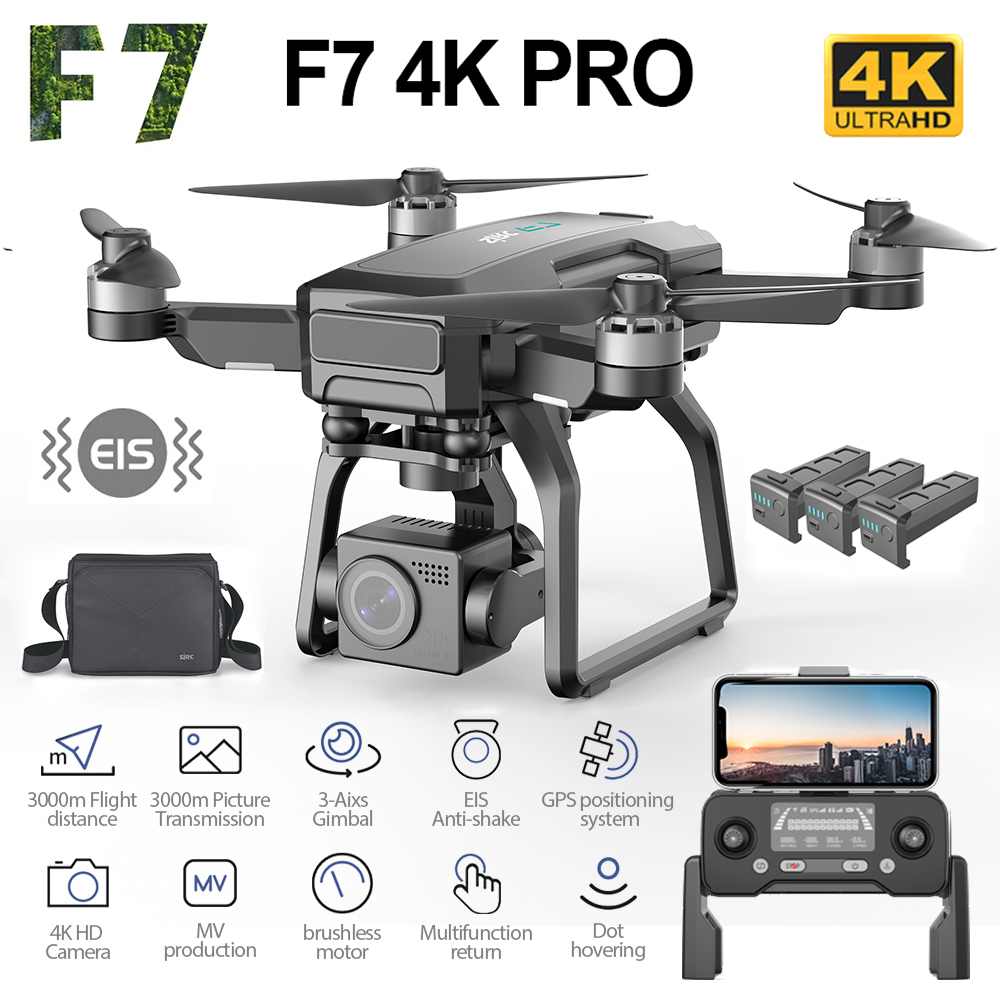 T-Motor F7 Pro Flight Controller - SJRC-Drone F7 PRO GPS, caméra HD