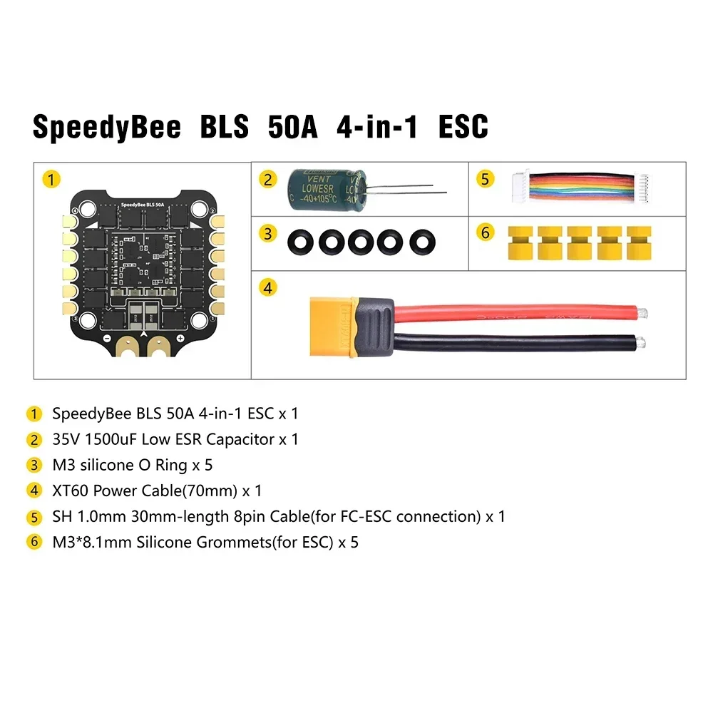 Stack de contrôle de vol Speed - Speedybee F405 V4 Bls 55A Stack avis et prix